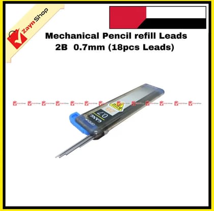 Pencil Refill For Mechanical Pencil 2B 0.7mm (1 Box 18pcs)
