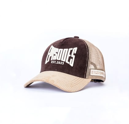 Episodes Mocha Sand Trucker Cord Cap