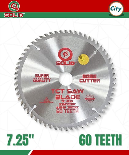 ১ পিস সার্কুলার স ৬০ দাঁতের ৭.২৫ ইঞ্চি টিসিটি করাত কাঠ, বোর্ড কাটার করাত