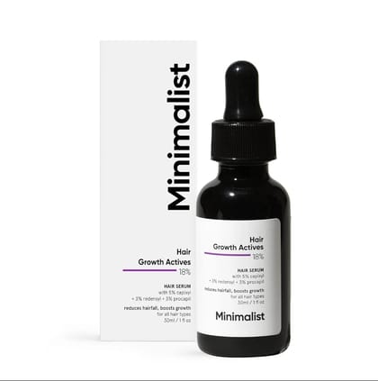 Minimalist Hair Growth Actives 18% Hair Serum (30ml)