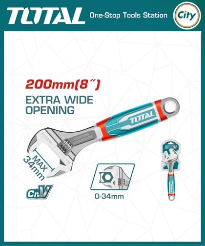 ৮ ইঞ্চি সেলাই রেঞ্চ স্টাইলিশ হ্যান্ডেলের সাথে TOTAL THT101086