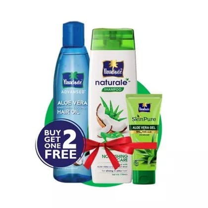 Parachute Hair Oil 250 ml & Shampoo Nourishing Care 170 ml (Free Aloe Vera Gel 50 gm)