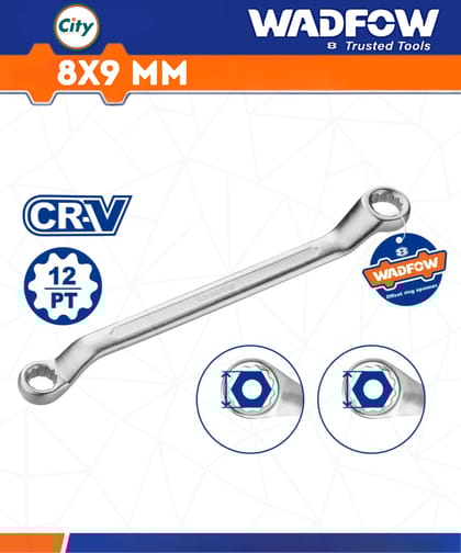 অফসেট রিং স্প্যানার বিভিন্ন সাইজের উপলব্ধ Wadfow