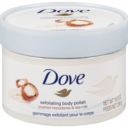 Dove Exfoliating Body Polish Macadamia & Rice Milk 298gm
