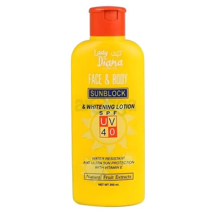 Lady Diana SUNBLOCK Cream with Vitamin E (SPF60) 200ml