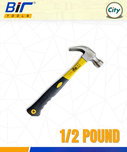 ১ পিস ক্লো হ্যামার হাফ পাউন্ড হাতুড় ফাইবার হ্যান্ডেল সহ হেভি ডিউটি হাতুড়ি