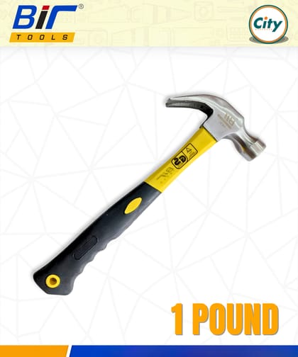 ১ পিস ক্লো হ্যামার ১ পাউন্ড হাতুড় ফাইবার হ্যান্ডেল সহ হেভি ডিউটি হাতুড়ি