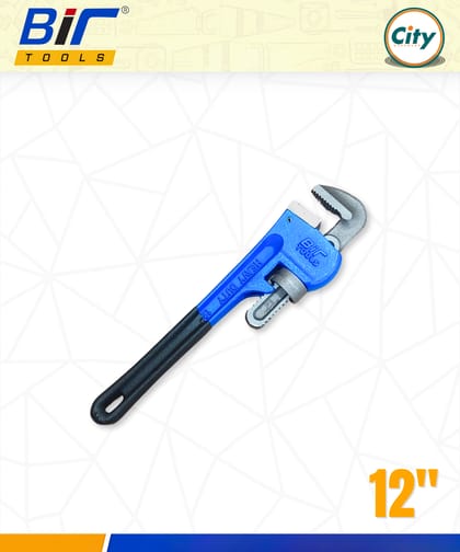 ১২ ইঞ্চি পাইপ রেঞ্চ হেভি ডিউটি অ্যাডজাস্টেবল স্প্যানার রাবারের গ্রিপসহ পাইপ রেঞ্চ