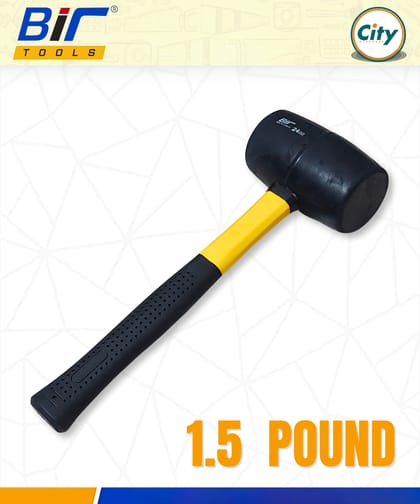 1.5 পাউন্ড হেভি ডিউটি রাবার হাতুড় প্রিমিআম মানের Bir Tools