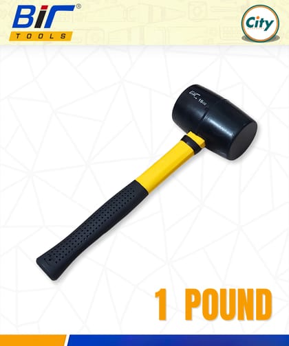 1 পাউন্ড হেভি ডিউটি রাবার হাতুড় প্রিমিআম মানের Bir Tools