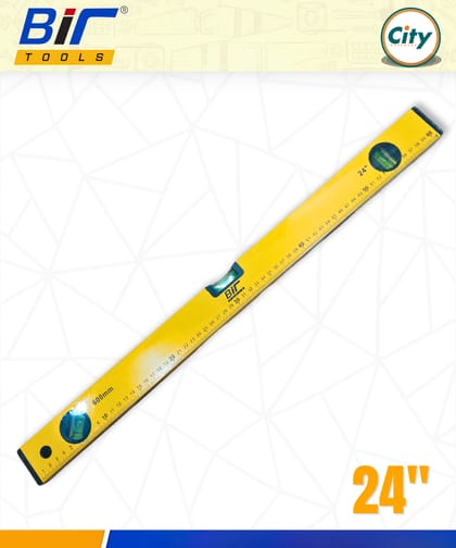 ২৪ ইঞ্চি ওয়াটার লেভেল পরিমাপ করা ওয়াটার লেভেলার রুলার উচ্চ নির্ভুলতার স্প্রিট বাবল স্তর ও চৌম্বকীয় প্লেট সহ