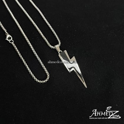 Thunderbolt Charm Pendant (Black Edition)