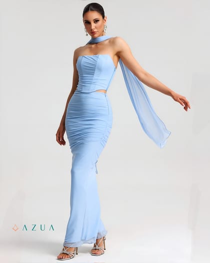 Hallie Corset Mesh Halter Top