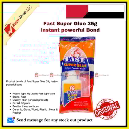 Fast Super Glue 35g instant powerful bond