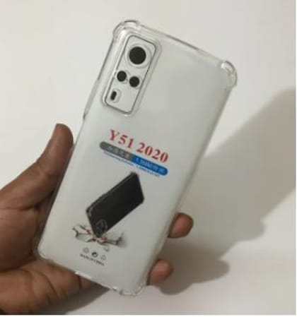 Vivo Y51 (2020)Transparent/Clear Soft silicone Phone Cover