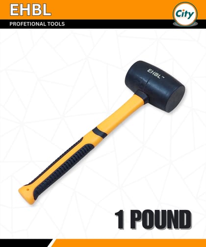 হেভি ডিউটি রাবার হাতুড় ১ পাউন্ড EHBL