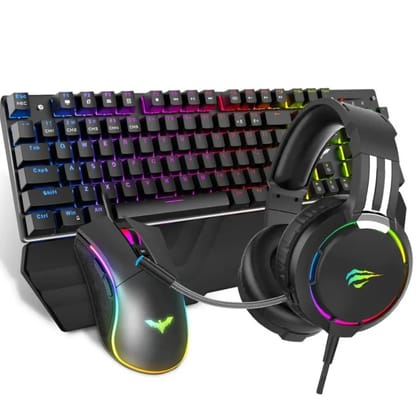 Havit KB380L Mechanical Keyboard, Mouse & RGB Headset Combo