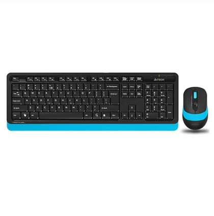 A4TECH FG1010 Wireless Keyboard Mouse Combo with Bangla – Blue Color