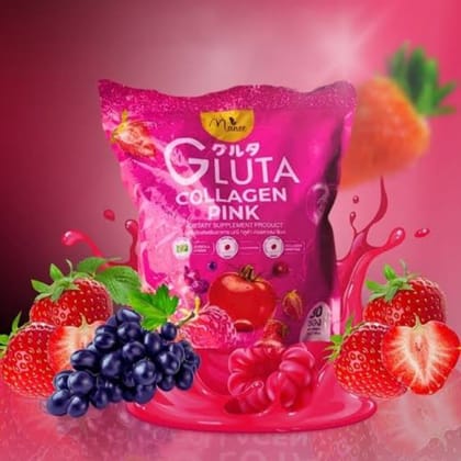 Manee Gluta Collagen Pink Juice – 1 Pack (30 Sachets)