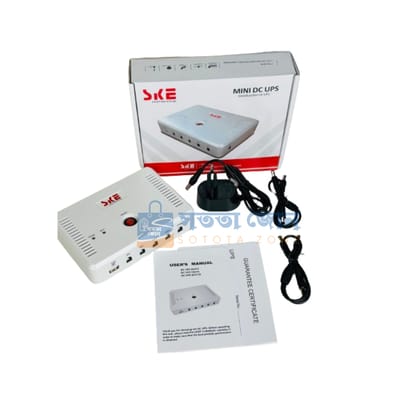 SKE SK616 Mini UPS For Wifi Router + ONU + IP Cam/CC Cam (15,600mAh With 5 Output)