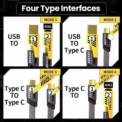 Multi Cable 4 in 1 metal
