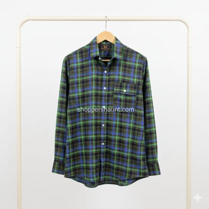 Trendy garments flanel fabric shirt
