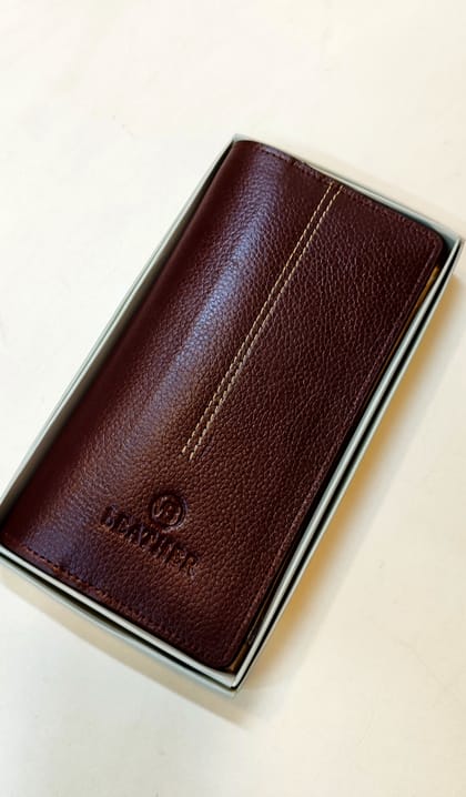 লং ১০০% প্রিমিয়াম লেদার ওয়ালেট