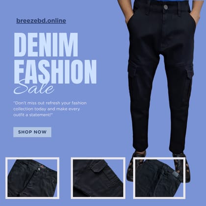 Premium Jeans Cargo (Z Black)