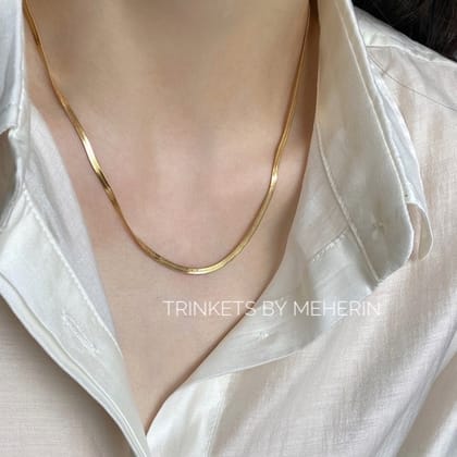 Snakebone chain thick 18k