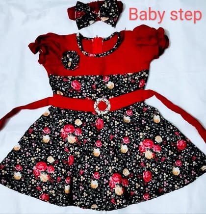 Rose Bloom Baby Dress For Girls