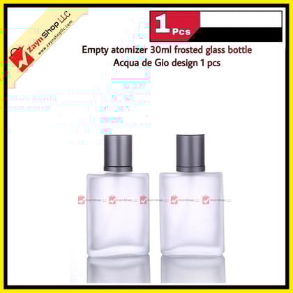 Empty atomizer 30ml frosted glass bottle Acqua de Gio design 1 pcs