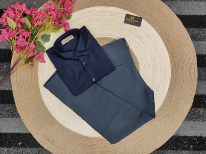 Formal Nevy pant with nevy shirt