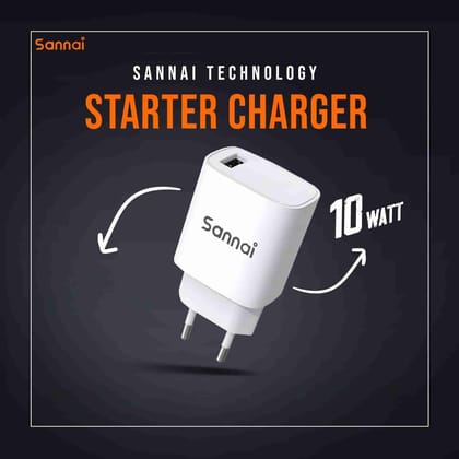 Sannai SA-20 Charger | 5V 2A | Type-B | With Cable | Fast Charging