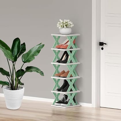 Space-Saving Vertical Shoe Rack – Narrow Corner Shoe Organizer for Entryways & Small Spaces