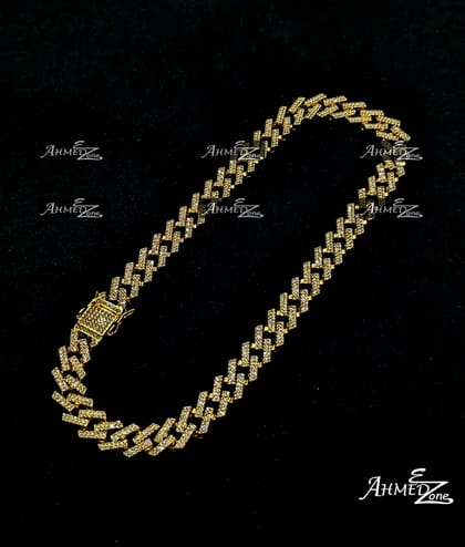 Hip Hop Iced Necklace Golden Color