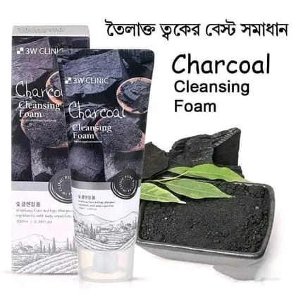 3W Clinic Charcoal Cleansing Foam