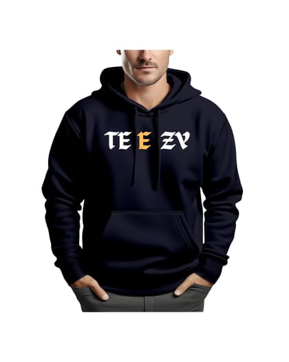 TeeZy Signature Navy Blue Hoodie