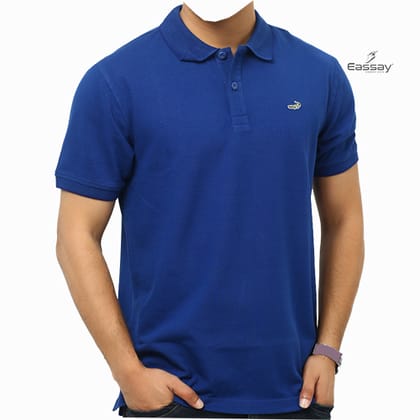 Crocodile Solid Drak Blue Color Polo T-Shirt