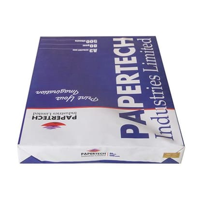 Papertech A3 Size Offset Paper 80GSM 500 Sheets