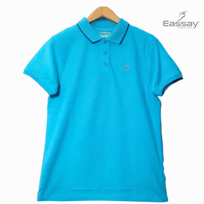Crocodile Solid Sky Blue Color Polo T-Shirt