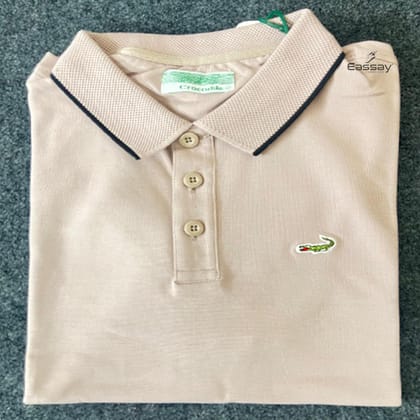 Crocodile Solid Brown Color Polo T-Shirt