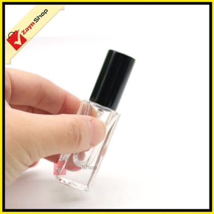 Empty Bottle Square shape 5ml Refillable Spray Atomizer Transparent Glass Random Color 1p