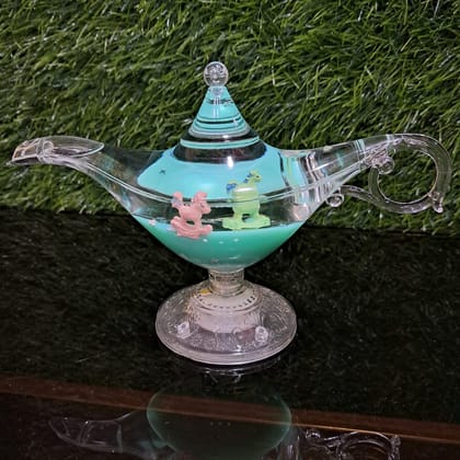 Aladdin Magic Lamp Oil Leak Glass Showpiece