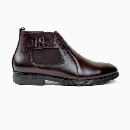 Classic Buckle Chocolate Chelsea Boot