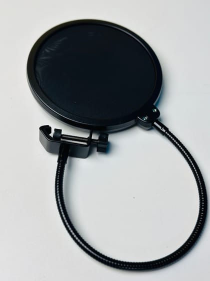 Wind Pop Filter For Microphone With Adjustable Arm