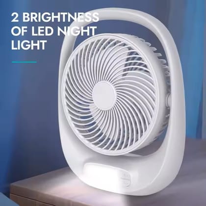 Defender 7'' Rechageable Fan with Light