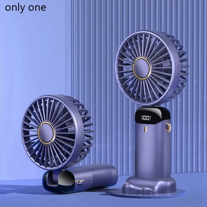 Portable Fan Personal Fan 5000MAh Rechargeable,5 Speeds with LED Display,90° Adjustable