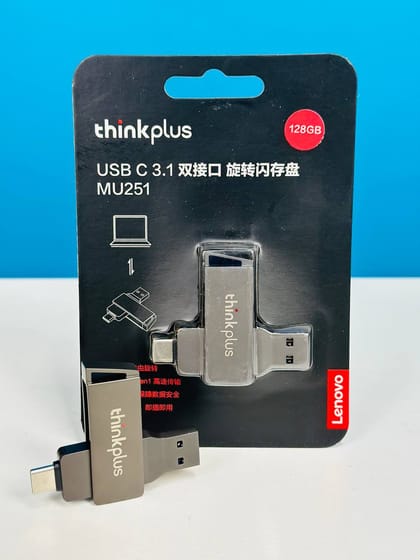 Lenovo thinkplus MU251 USB 3.1 & type-c Dual-port 128GB flash drive