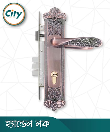উচ্চ সুরক্ষার স্ট্যান্ডার্ড সাইজের হ্যান্ডেল লক প্রধান দরজার জন্য অ্যান্টিক রঙের দরজার লক Door Lock