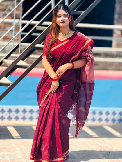 চান্দেরী সিল্ক শাড়ী